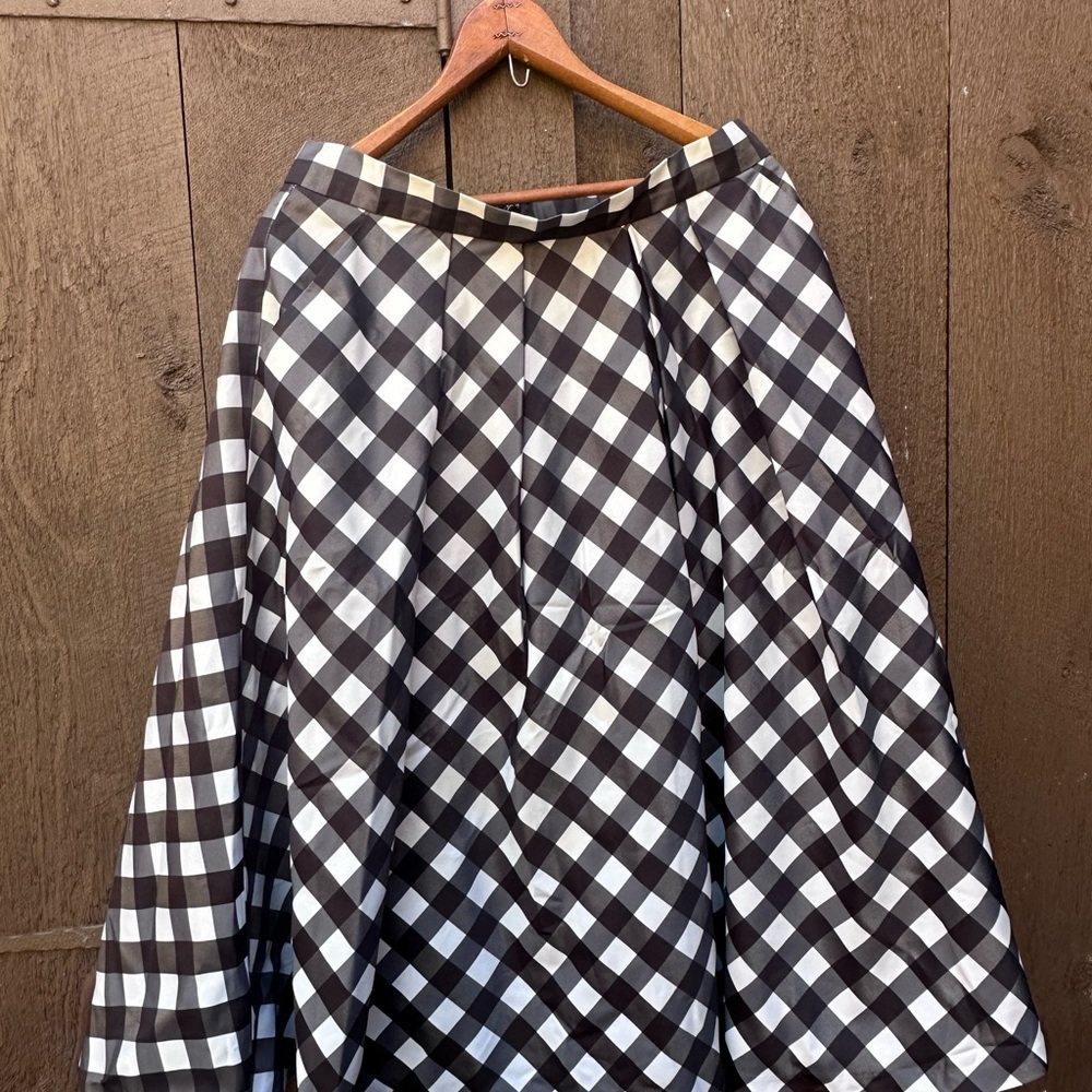 Beautiful Talbots Midi Skirt Gingham Women’s 10